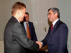 «Գազպրոմ» ԲԲԸ-ի վարչության նախագահ Ալեքսեյ Միլլերի հանդիպումը ՀՀ նախագահ Սերժ Սարգսյանի հետ