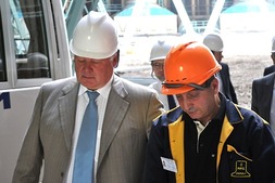 «Գազպրոմ» ԲԲԸ Վարչության նախագահի տեղակալ Վալերի Գոլուբևը Հրազդանի ՋԷԿ-ի 5-րդ էներգաբլոկի շինհրապարակում