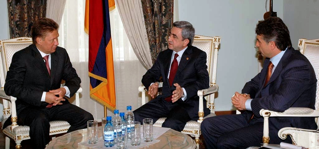 Ալեքսեյ Միլլերի հանդիպումը ՀՀ նախագահ Սերժ Սարգսյանի հետ